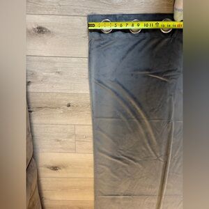 Grey Velvet Curtain
